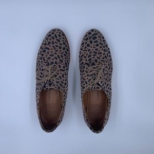 DV Faux Suede Leopard Oxfords